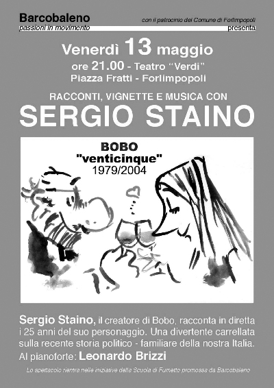 Racconti, vignette e musica con Sergio Staino