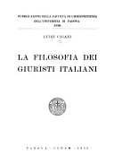 La filosofia dei giuristi italiani