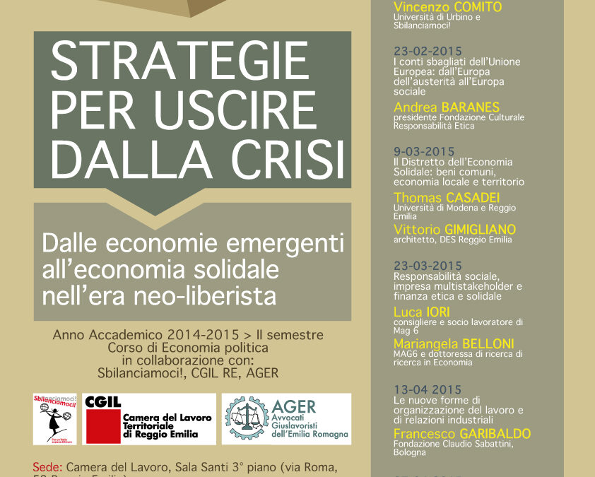 09.03.15 – Il Distretto dell’Economia Solidale: beni comuni, economia locale e territorio – Reggio Emilia