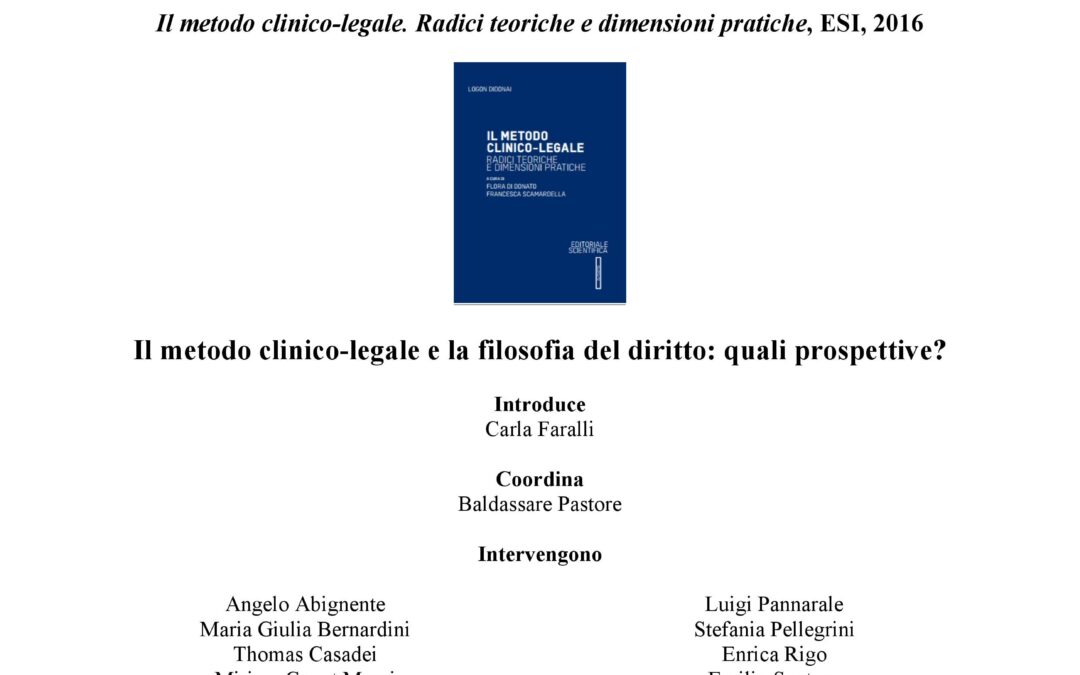 Il metodo clinico-legale e la filosofia del diritto: quali prospettive?