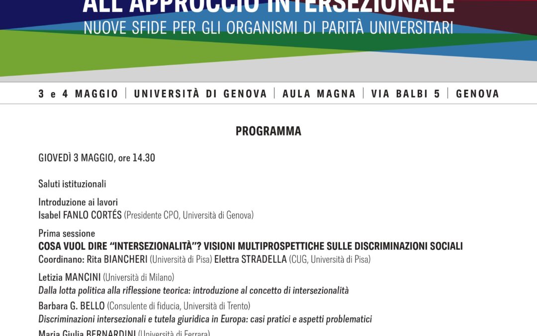 Dal gender mainstreaming all'approccio intersezionale