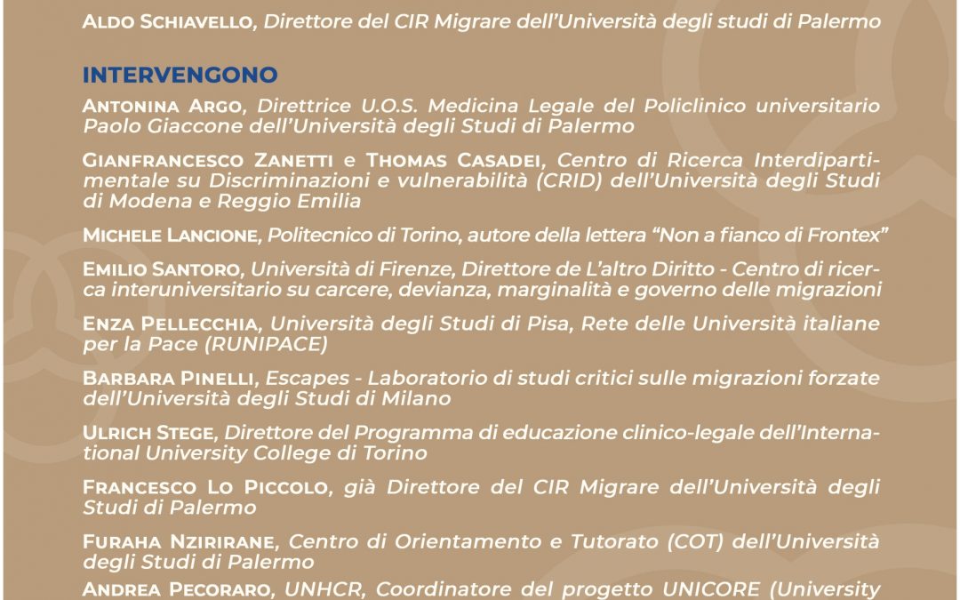 Migrazioni, diritti, interazioni. Il ruolo dell’università in Italia